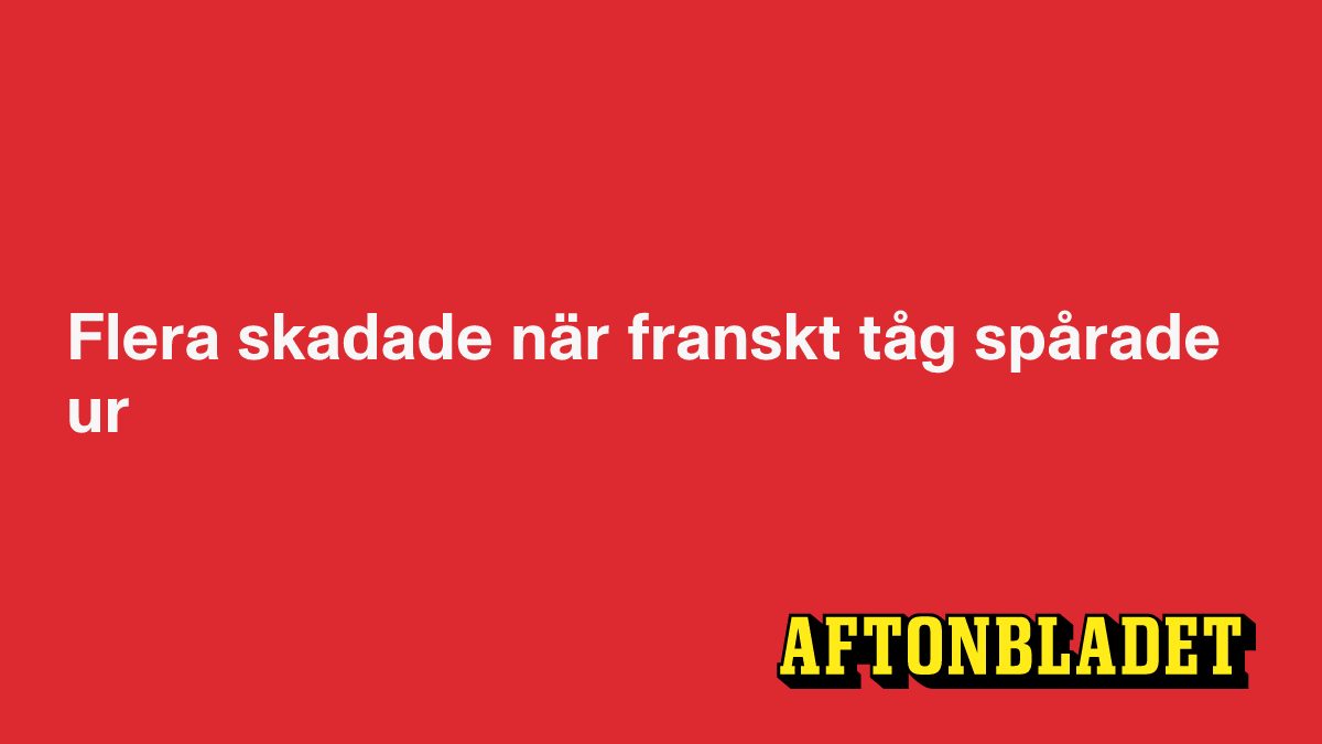 Flera skadade när franskt tåg spårade ur