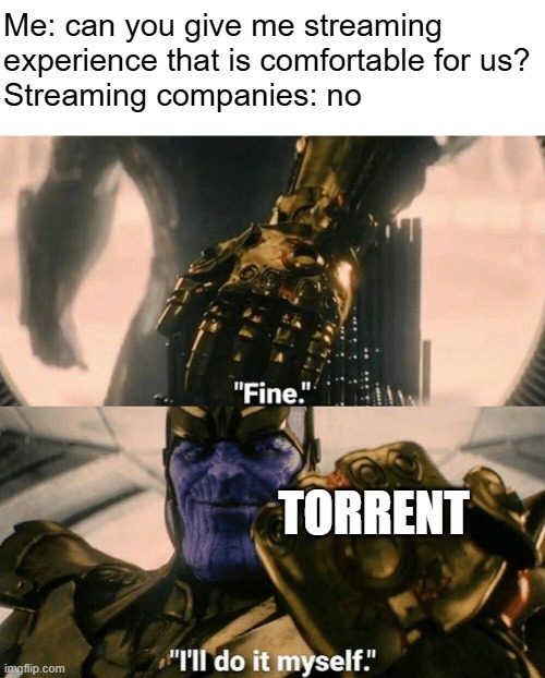 That's the only way
