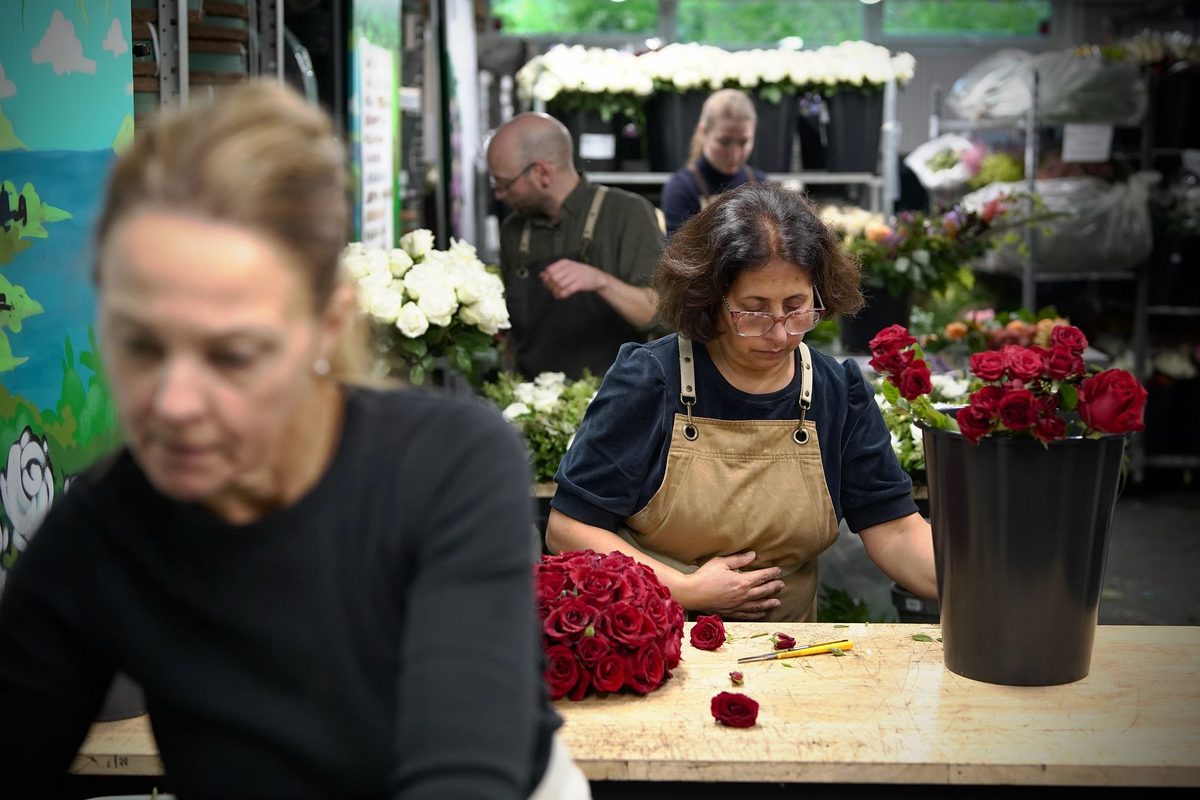 Toll, Temu og gå-sakte-aksjoner. Det er ingen dans på roser å levere blomstene til kongens gravferd.