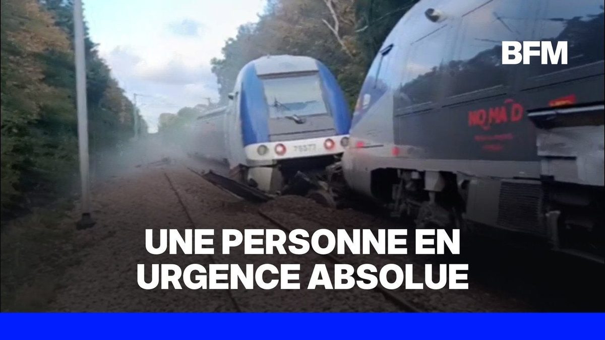 Un train déraille en Seine-Maritime, 44 blessés dont une personne en urgence absolue