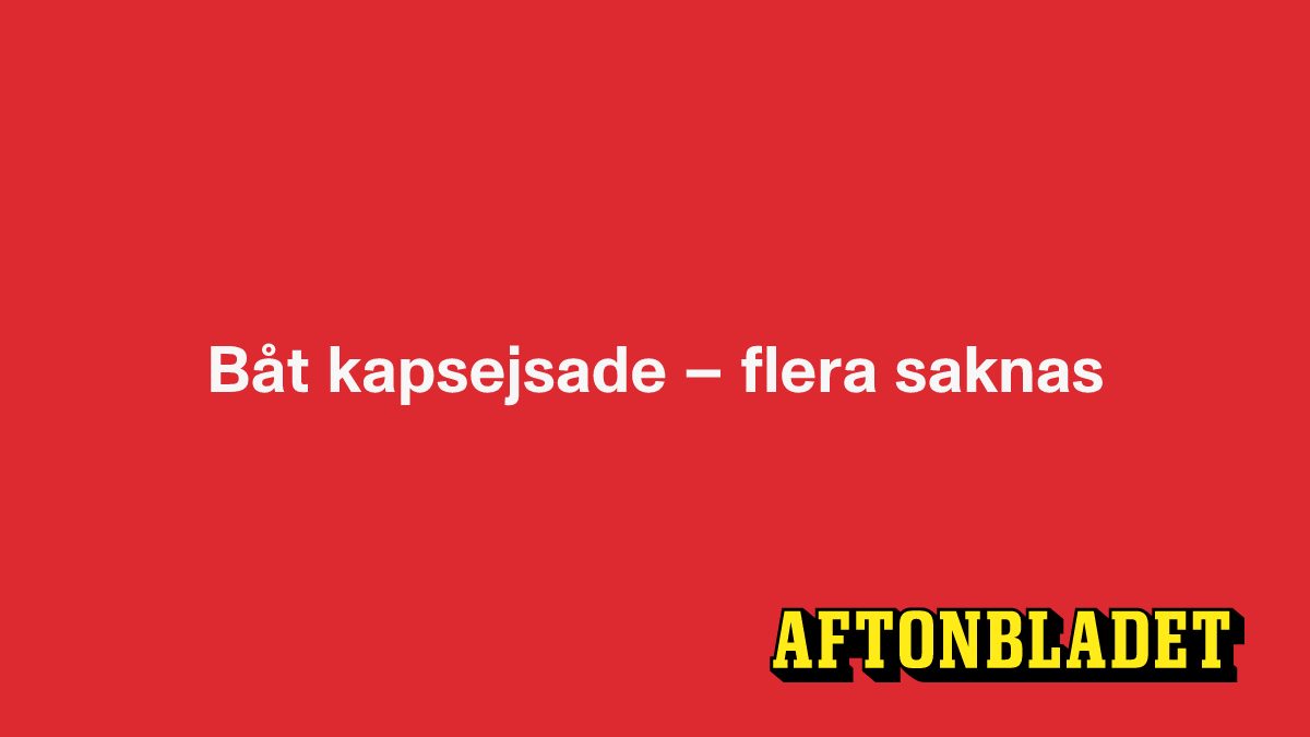 Båt kapsejsade – flera saknas