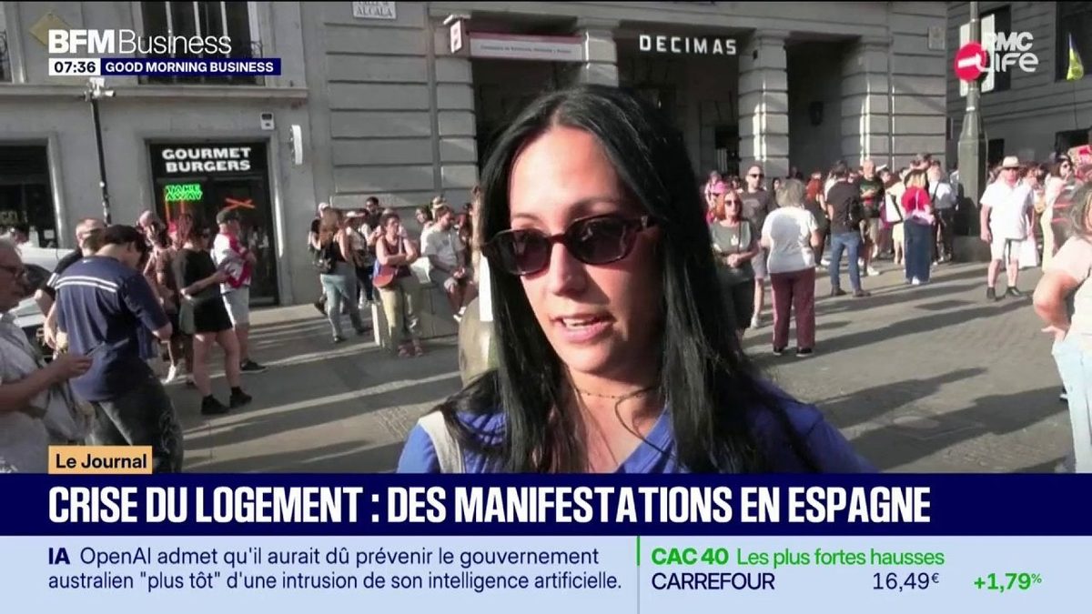 Crise du logement : des manifestations en Espagne