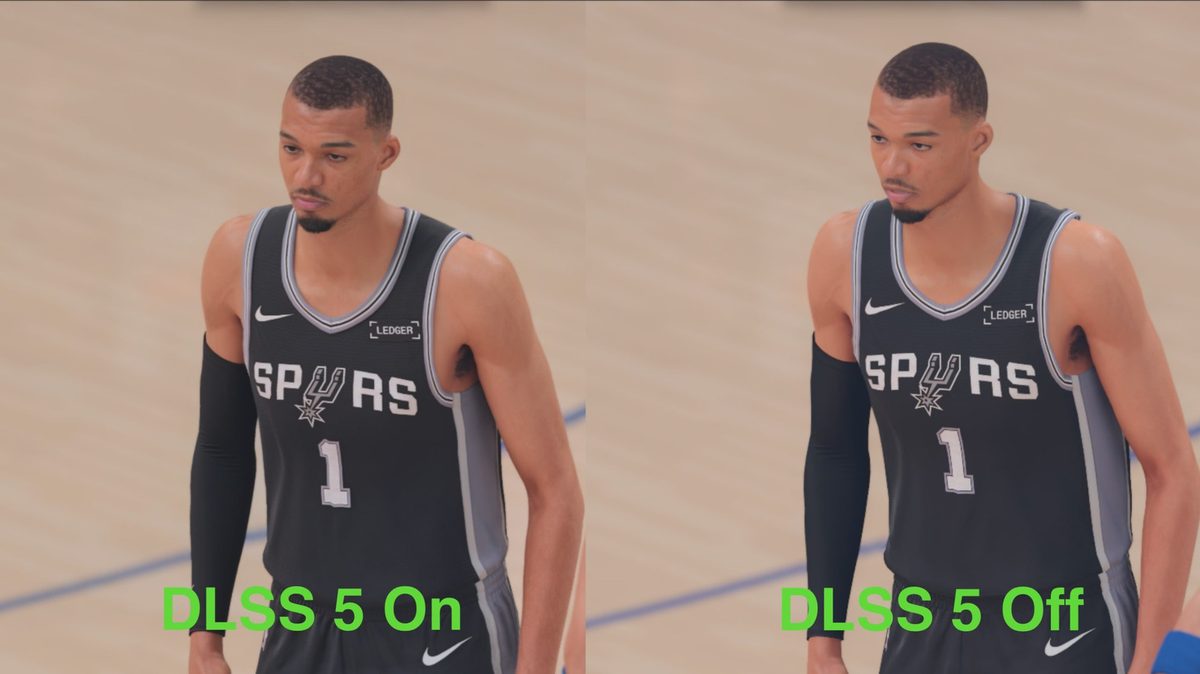 NVIDIA's DLSS 5 adds subtle details to NBA 2K27, but demands a lot more power