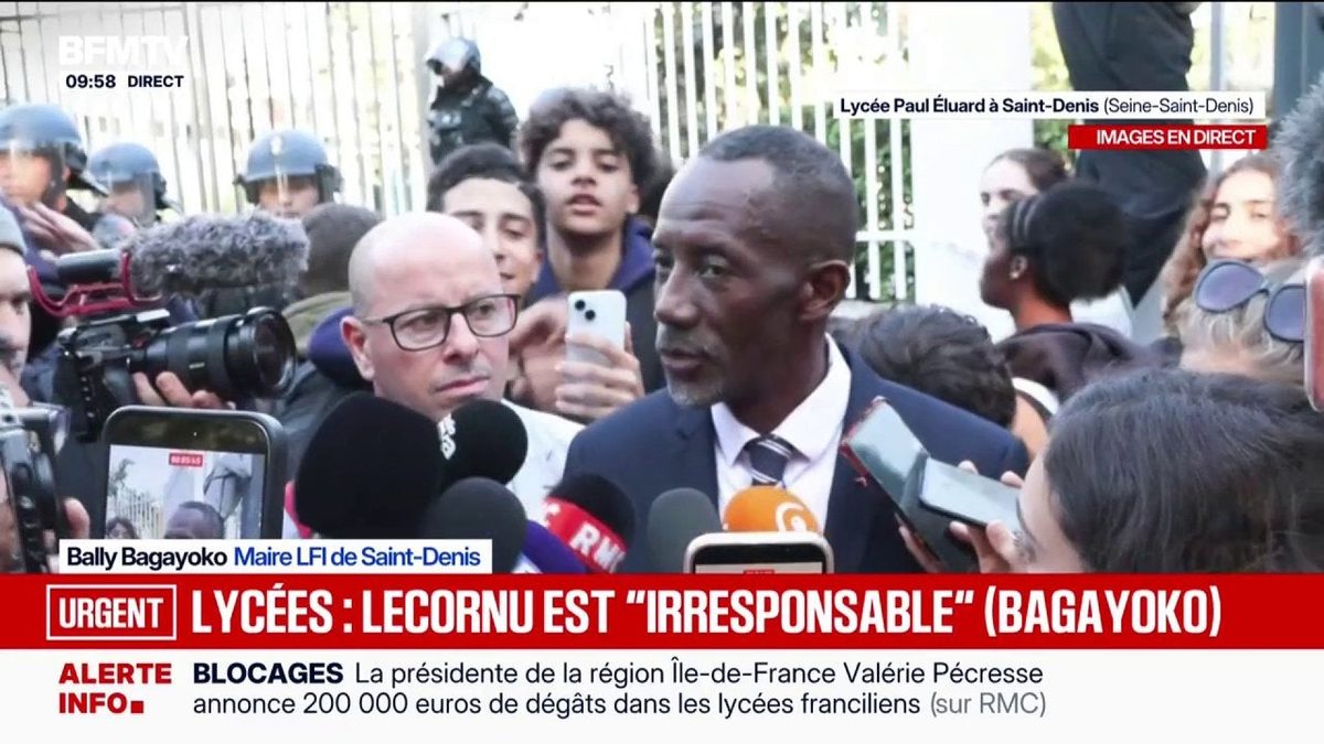 Blocage des lycées: "Leur légitimité est totale", affirme le maire LFI de Saint-Denis Bally Bagayoko