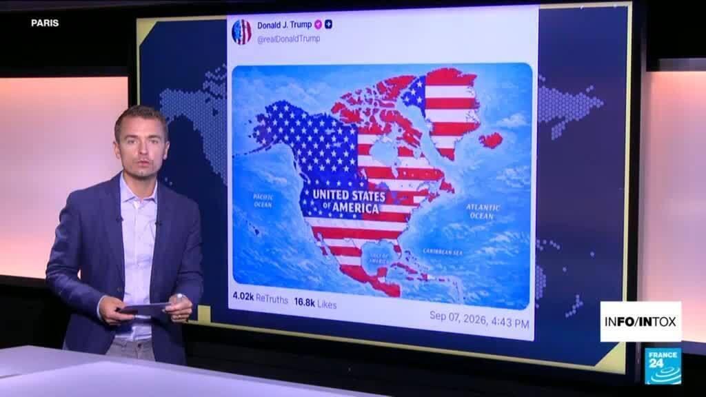 Du Groënland aux Antilles : la carte des Etats-Unis selon Donald Trump