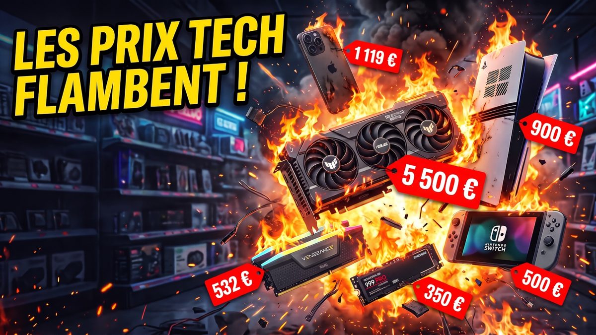 GeForce RTX 5090 à 5 500€, 32 Go DDR5 à 500€, iPhone 17 à +15%... L'effrayante flambée des prix qui frappe PC, consoles…