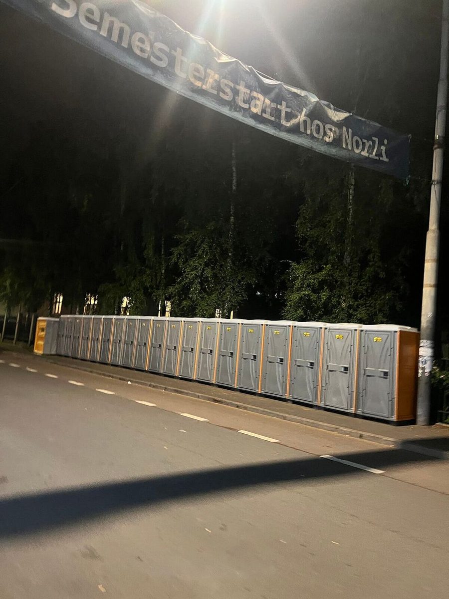 Festivaltoalettene er klare