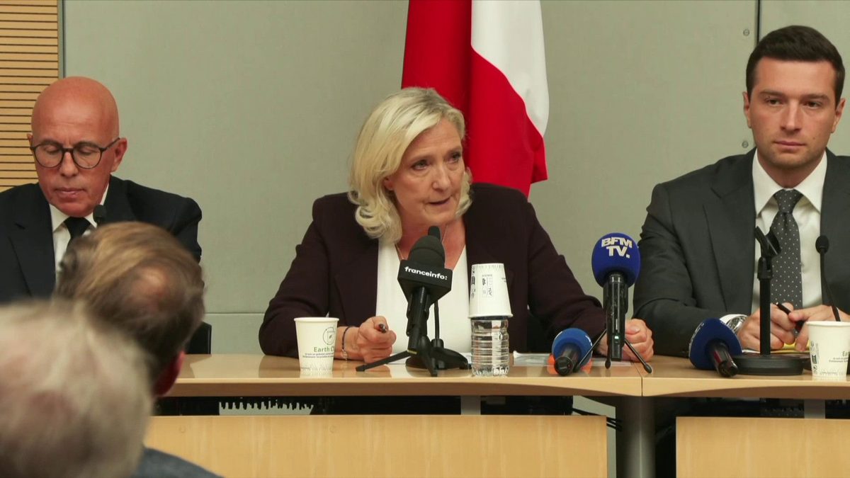 "Nous n'allons pas nous laisser faire": Marine Le Pen renouvelle "sa confiance absolue" en Jordan Bardella après les ac…