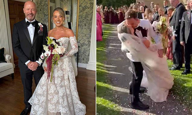 Proud father of the bride Alan Shearer praises 'stunning' daughter Chloe as he shares photos from her Yorkshire wedding…