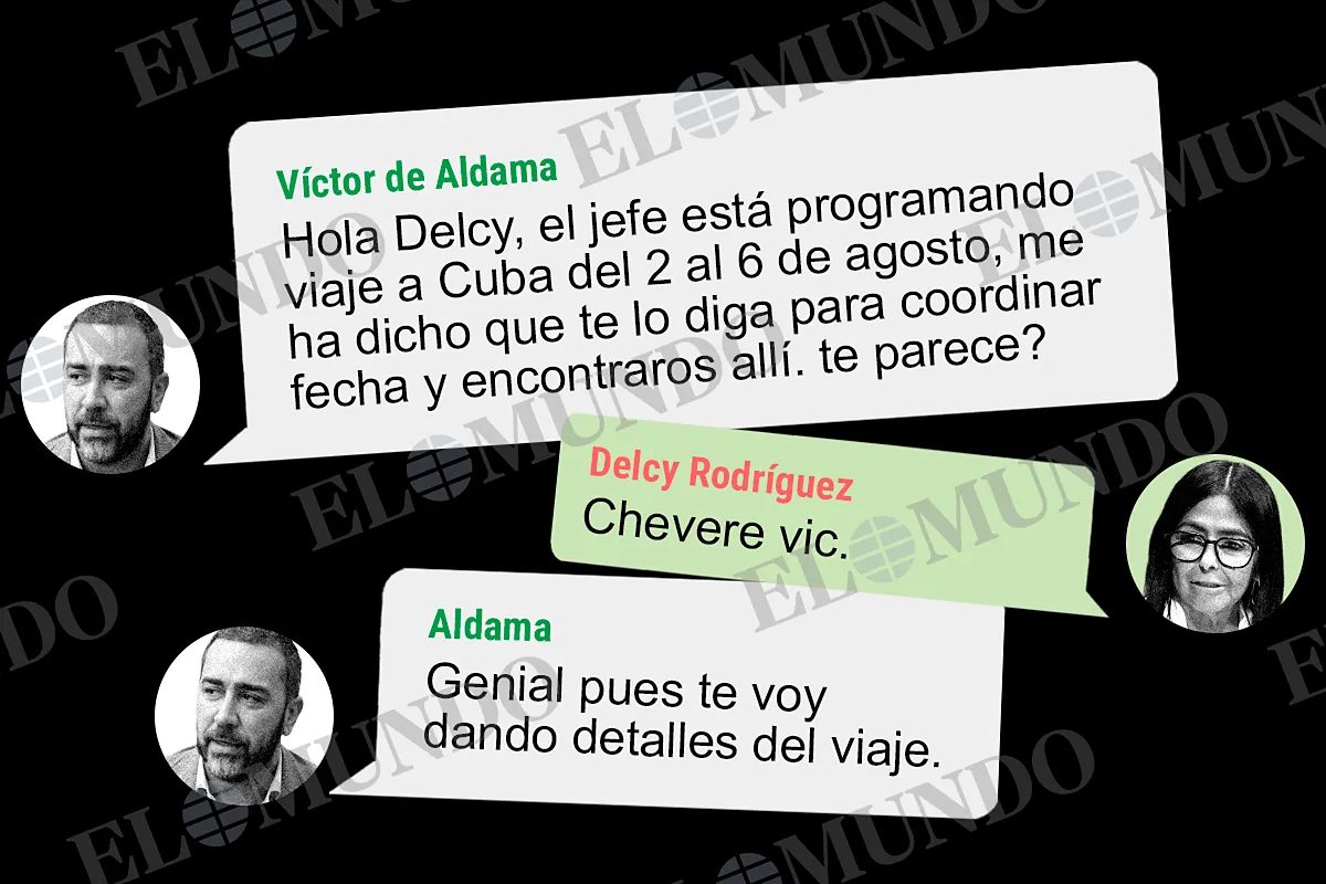 Aldama gestionó una reunión secreta de Ábalos con Delcy en Cuba
