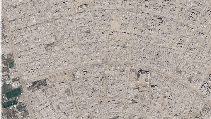 Nieuwe Google Maps-beelden tonen verwoesting in Gaza: complete wijken van de kaart geveegd