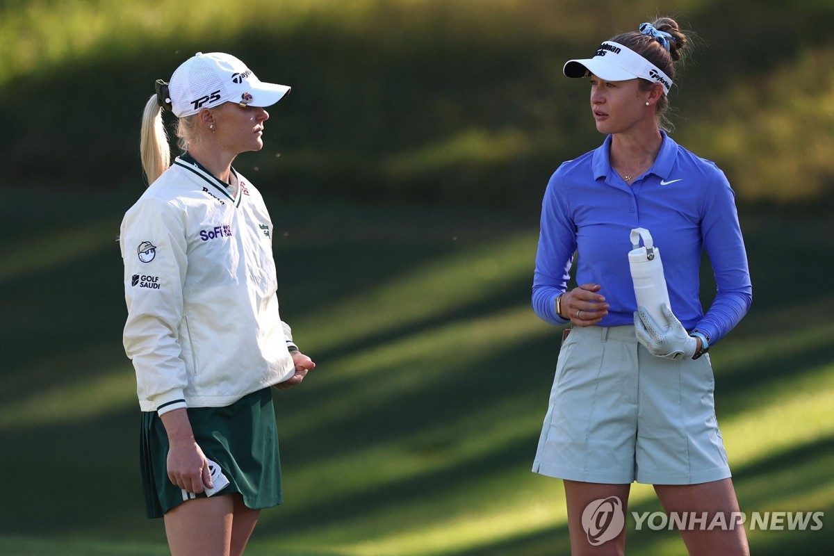 코르다 vs 헐…미국·유럽 골프 대항전 솔하임컵에서 샷 대결