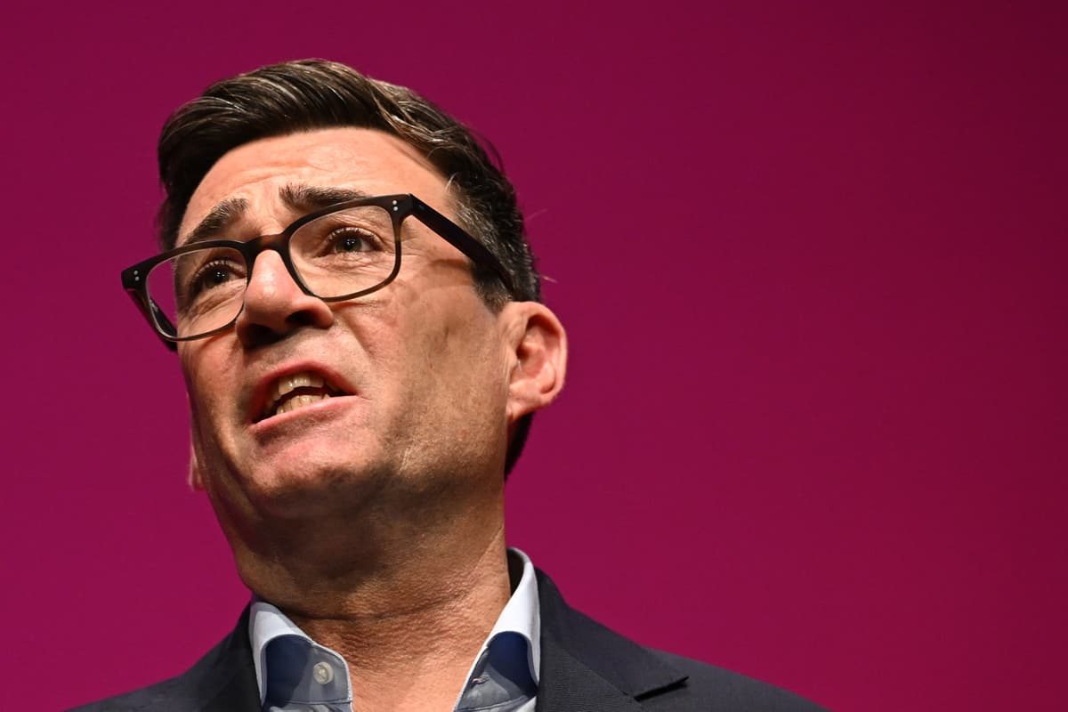 Emotional Andy Burnham fights back tears as he pays tribute to his late father in his Labour conference speech