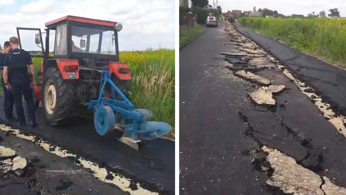 Rolnik z Gliwic zaorał asfalt. Teraz idzie do sądu