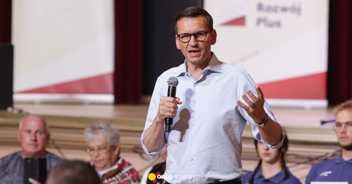 Wpadka Mateusza Morawieckiego. Mówił o świetnym wyniku w sondażu, który nie daje mu miejsca w Sejmie