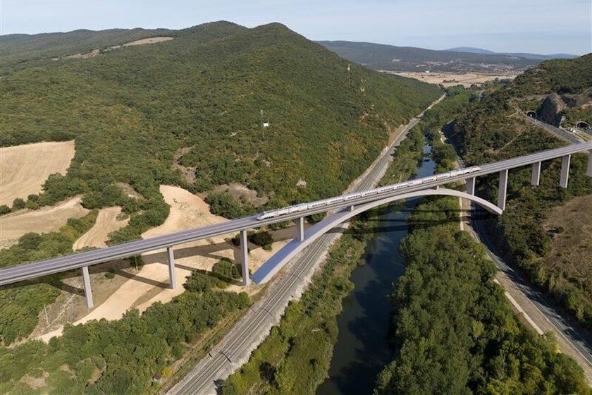 El AVE Burgos-Vitoria enfrente su mayor reto: levantar siete viaductos en siete kilómetros para salvar ríos, carreteras…