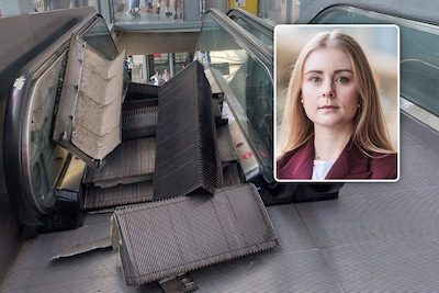 Opmerkelijk beeld in station Gent-Sint-Pieters, waar roltrap het plots begeeft: “Is er iets van een reiziger tussen ger…