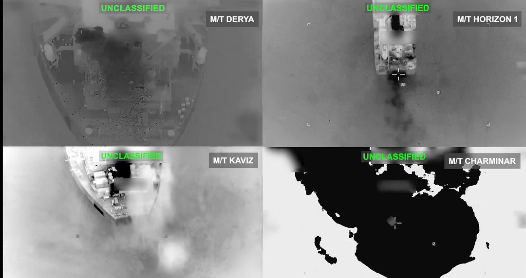 USA sier de har ødelagt fem iranske tankskip