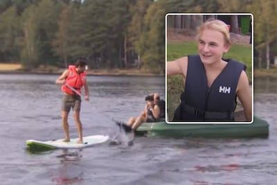 “Het water is warmer dan gedacht”: leerlingen genieten ondanks zwemverbod van frisse duik in de Lilse Bergen op heetste…