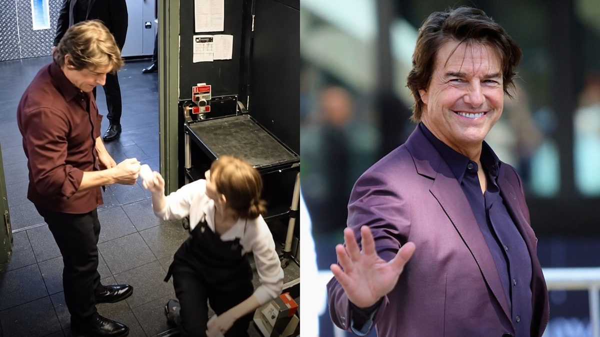 Skuliła się na ziemi, podniosła głowę, a tam... Tom Cruise. Nagranie z aktorem ruszającym "na pomoc" stało się hitem si…