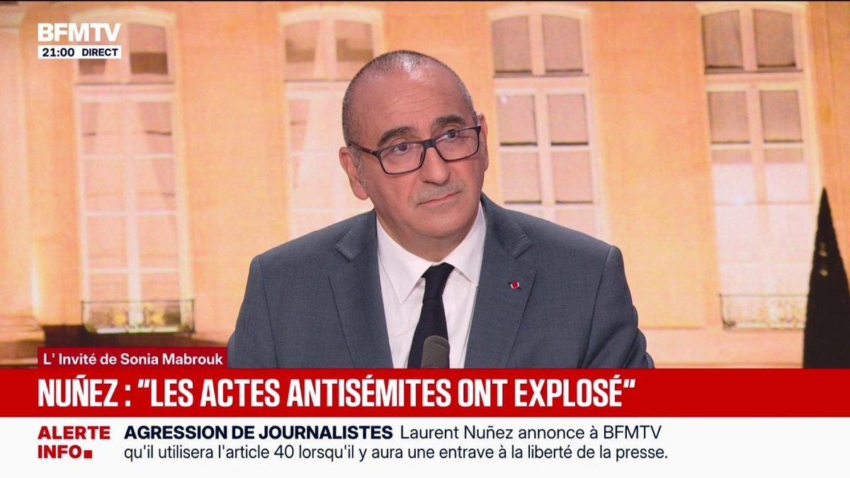 Écrits antisémites attribués à Jordan Bardella: "Si les propos ont été tenus, c'est inacceptable", assure Laurent Nuñez…