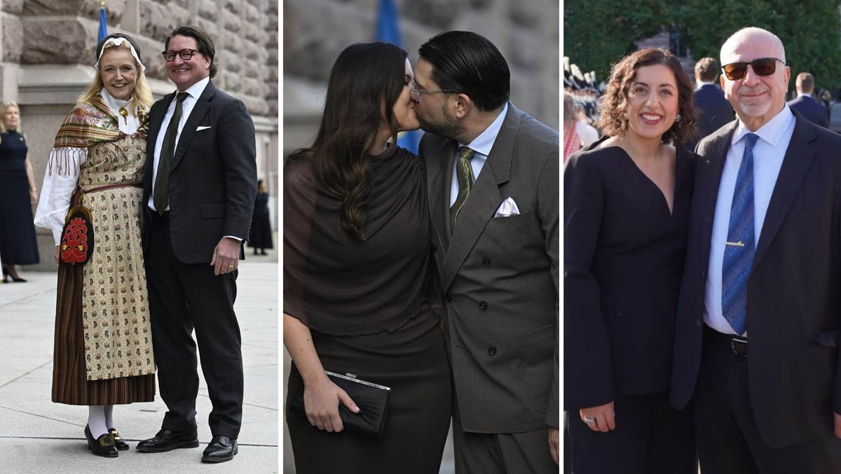 Här är partiledarnas sällskap på riksmötets öppnade