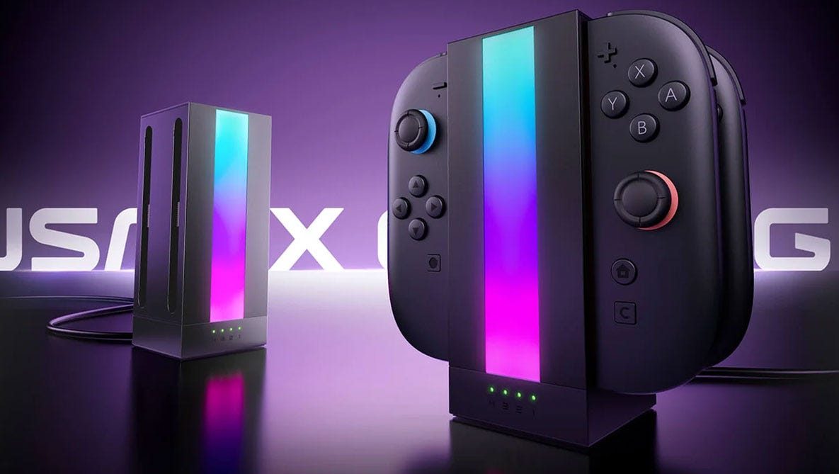 The JSAUX EnergyFlow Dock Will Charge Up to Four Switch 2 Joy-Con 2 Controllers for Just $15