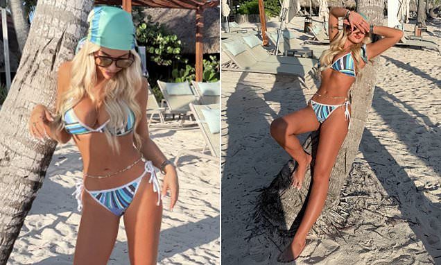 Cole Palmer's girlfriend Olivia Holder makes the most of his break from football as she soaks up the sun in a Pucci pri…