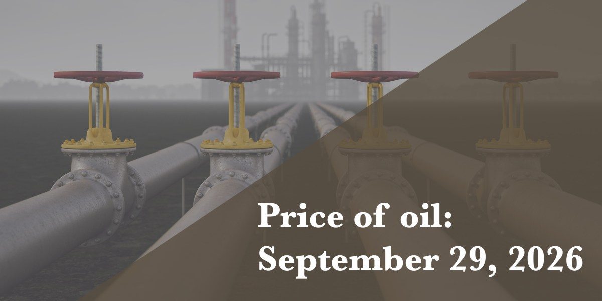 Current price of oil as of Sept. 29, 2026