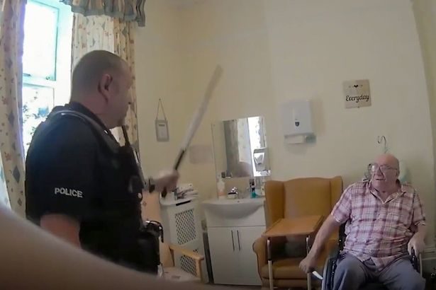 Cop who used baton on one-legged man, 92, 'wouldn't have done anything differently'