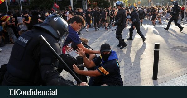 La Diada en Barcelona se salda con dieciocho detenidos, diez menores, por desorden público