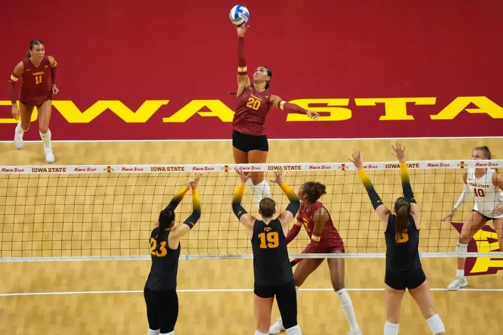 Iowa State volleyball swept by Iowa