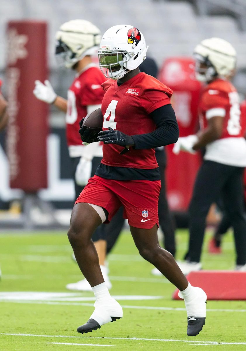 Arizona Cardinals RB Jeremiyah Love listed as No. 2 RB behind Tyler Allgeier