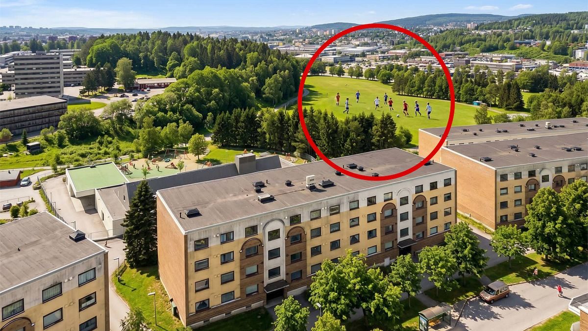 La ut boligannonse med gigantiske «barn»