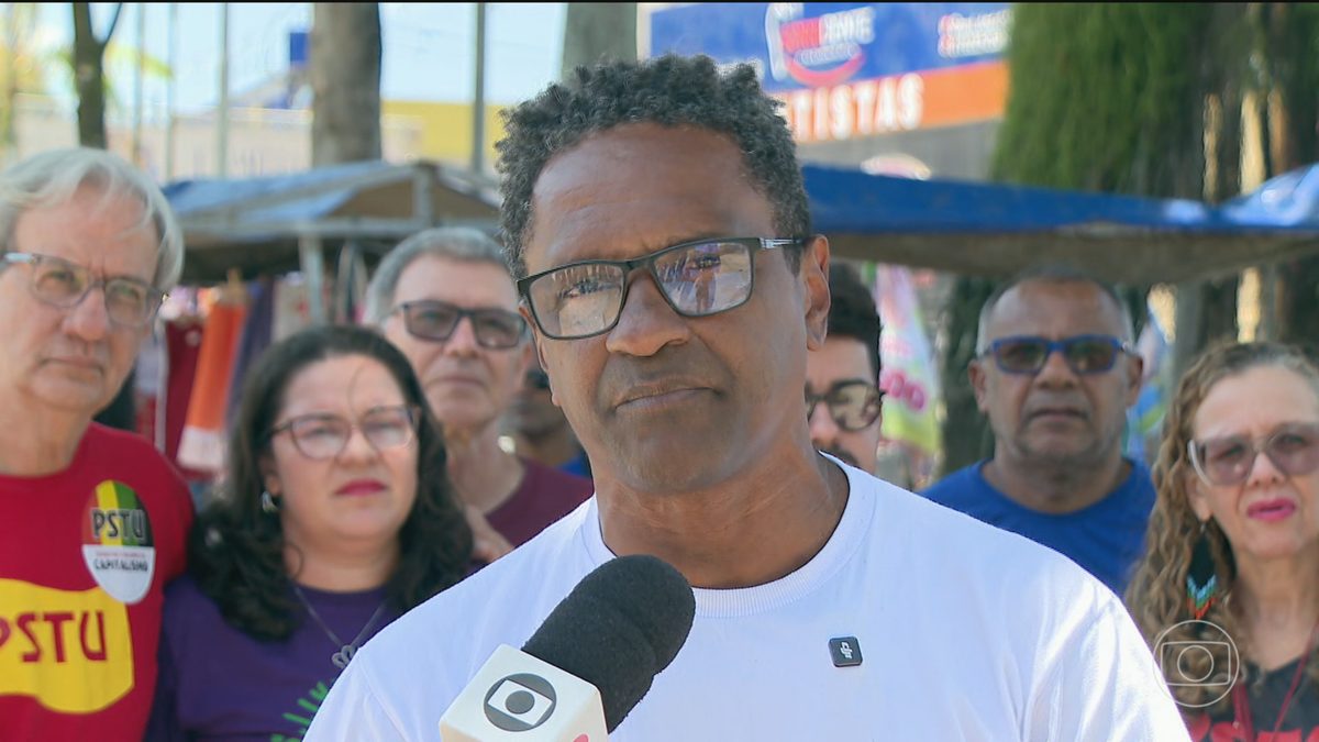 Hertz Dias, candidato à Presidência pelo PSTU, faz campanha em Pernambuco