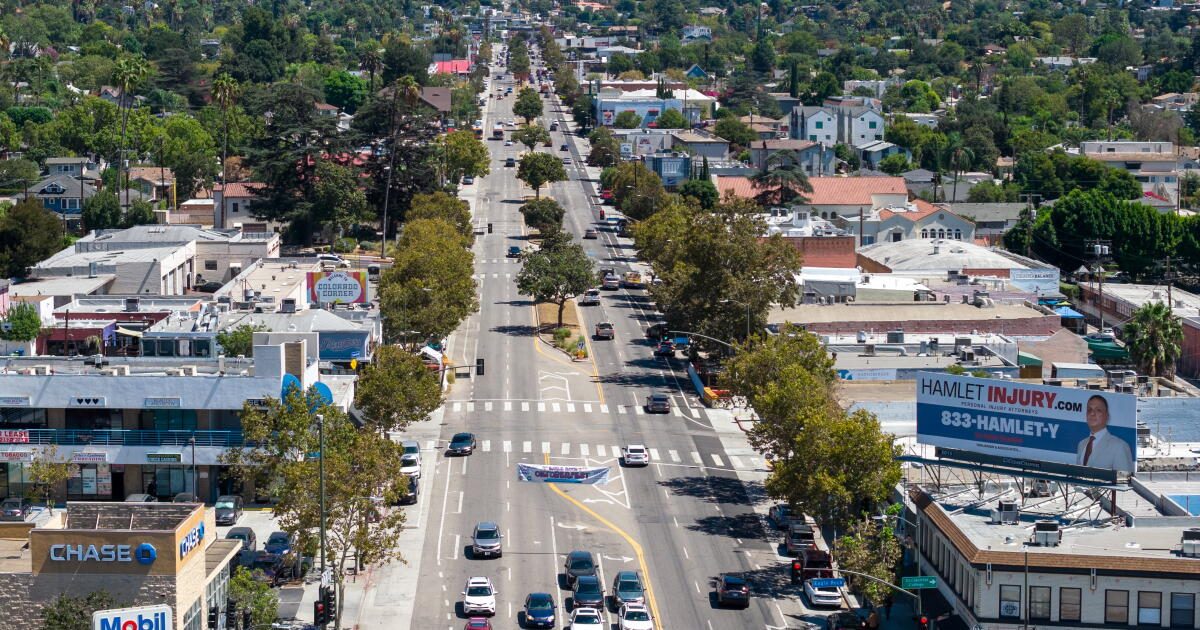 A bus lane through Eagle Rock is slated to open before the Olympics. Will it hurt businesses?
