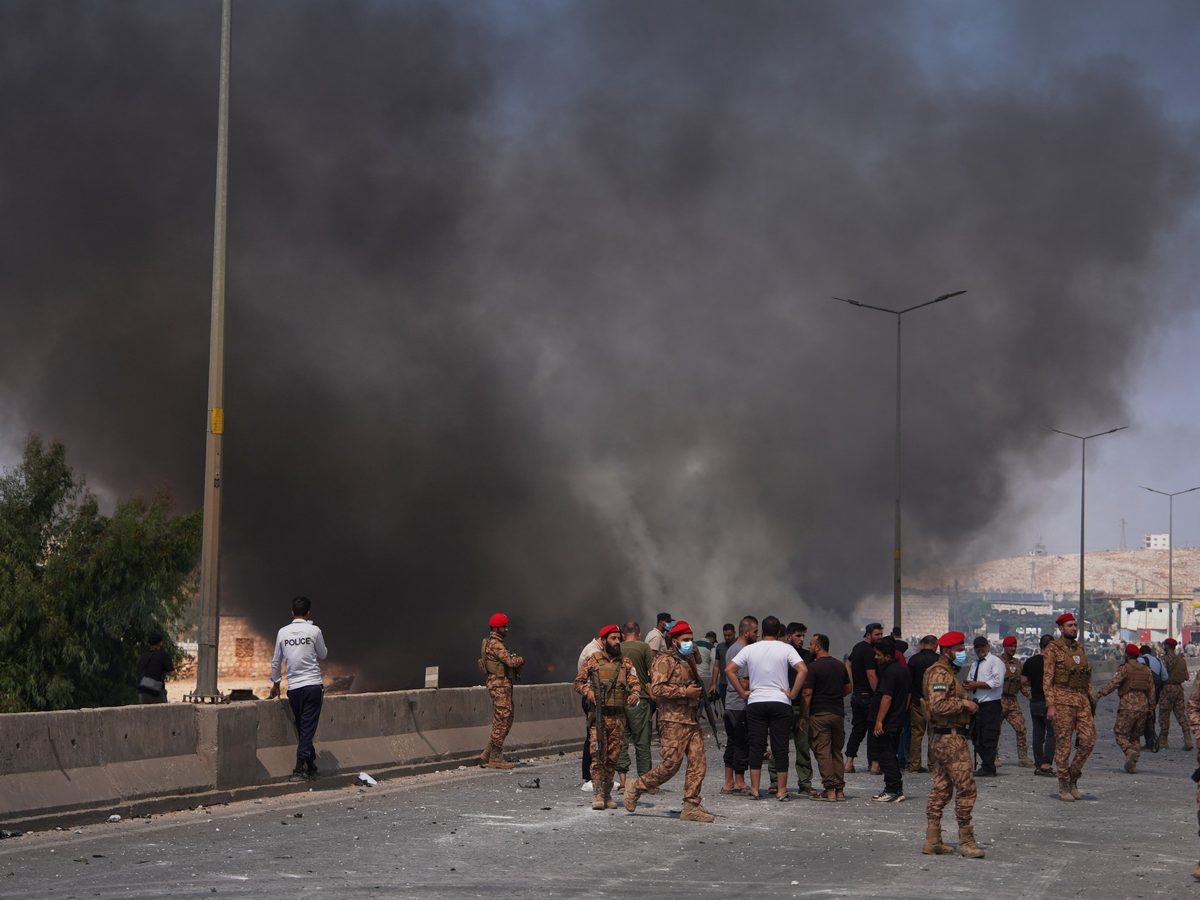At least 14 killed in weapons depot blast in Syria’s Idlib, state TV says