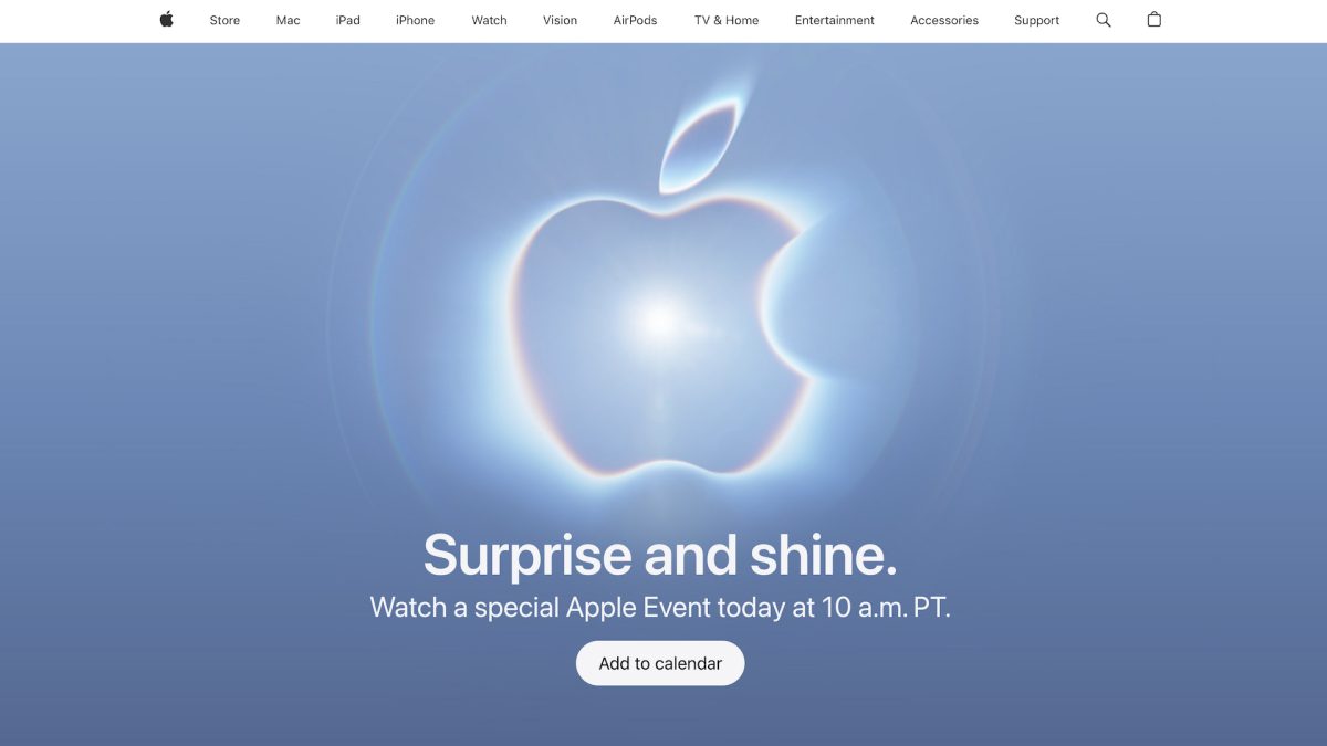 Apple Store is down ahead of the Apple Event