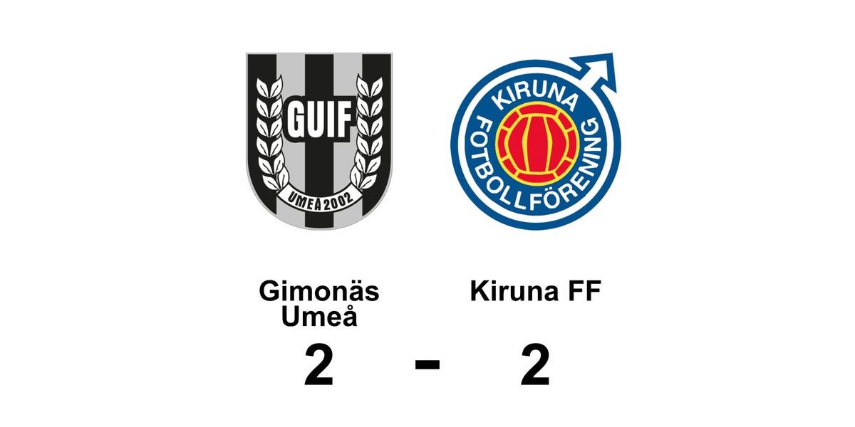 Oavgjort mellan Gimonäs Umeå och Kiruna FF