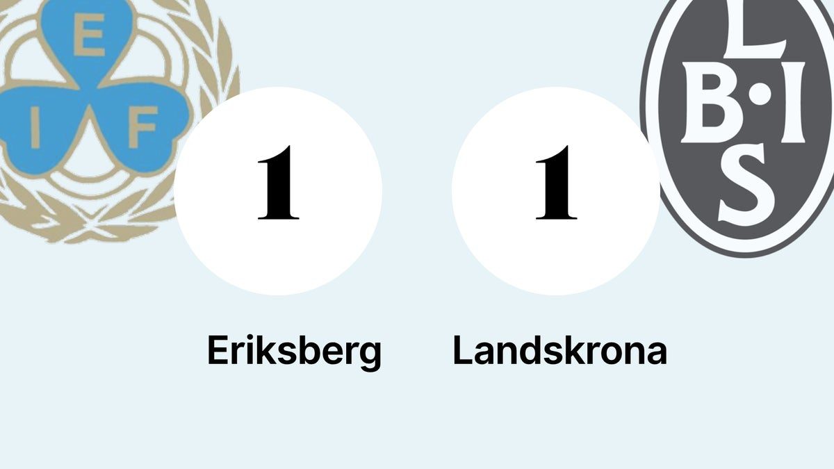Efterlängtad poäng för Landskrona Bois