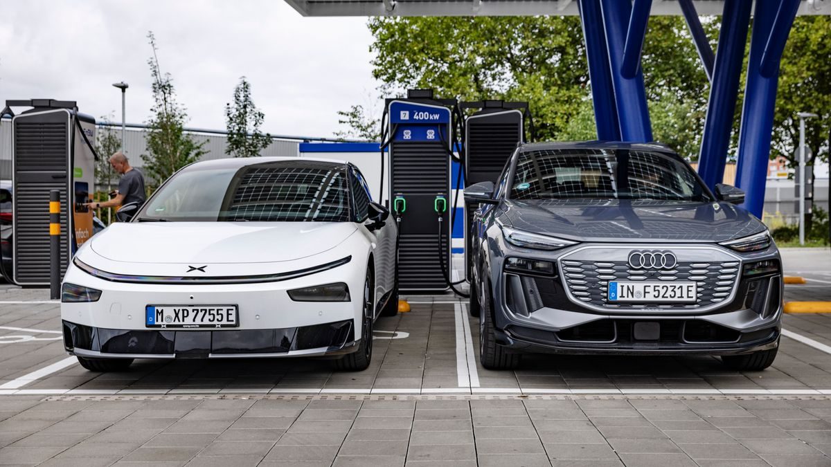 Audi Q6 e-tron und XPeng P7+: Deutsches und chinesisches Elektroauto im Technik-Test