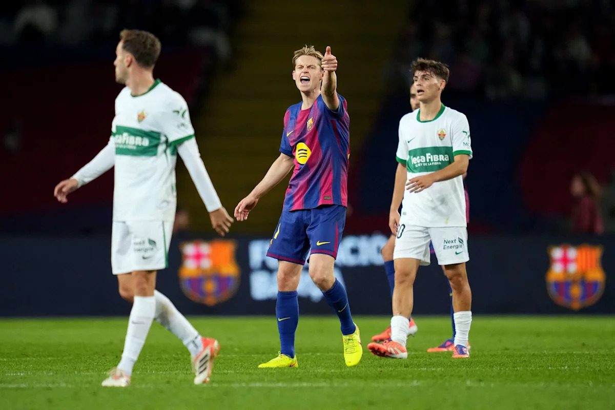 Barcelona boss Flick provides Frenkie de Jong update