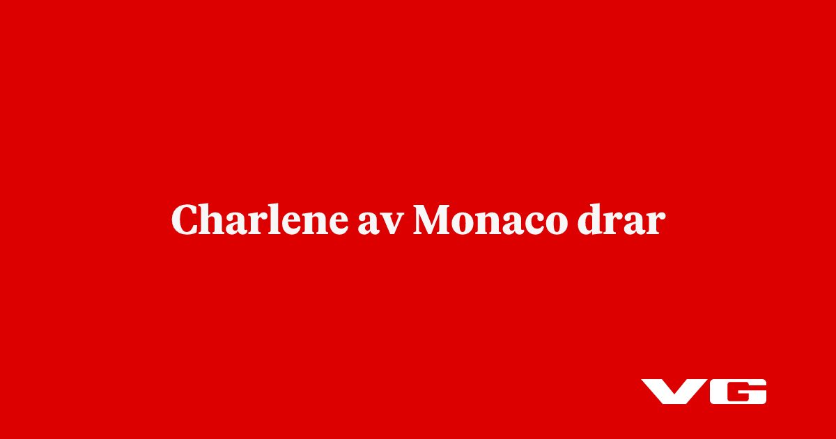 Charlene av Monaco drar