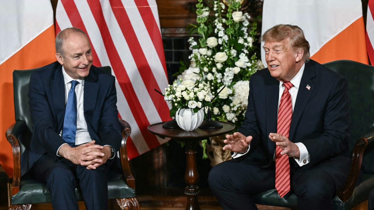 Trump zou Ierse eenwording ’geweldig’ vinden: ’Wat kan er slecht aan zijn?’