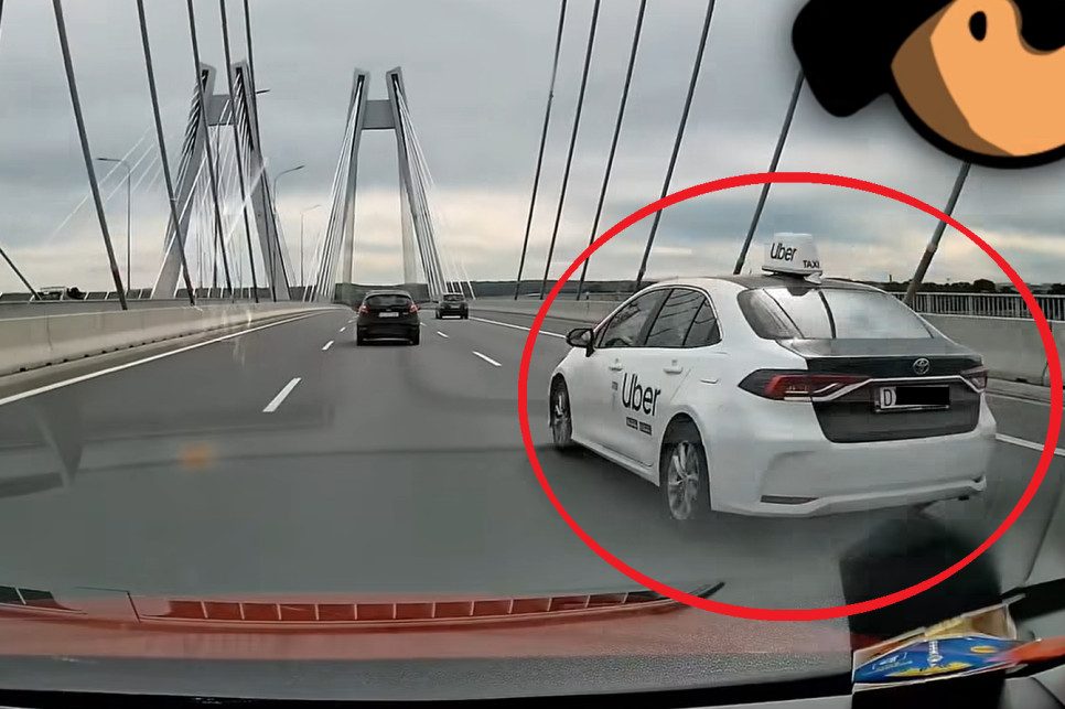 Rajd slalomem S7 w Krakowie. Jest reakcja firmy Uber