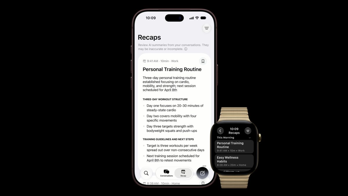 Apples Siri Recap will remember your conversations for you