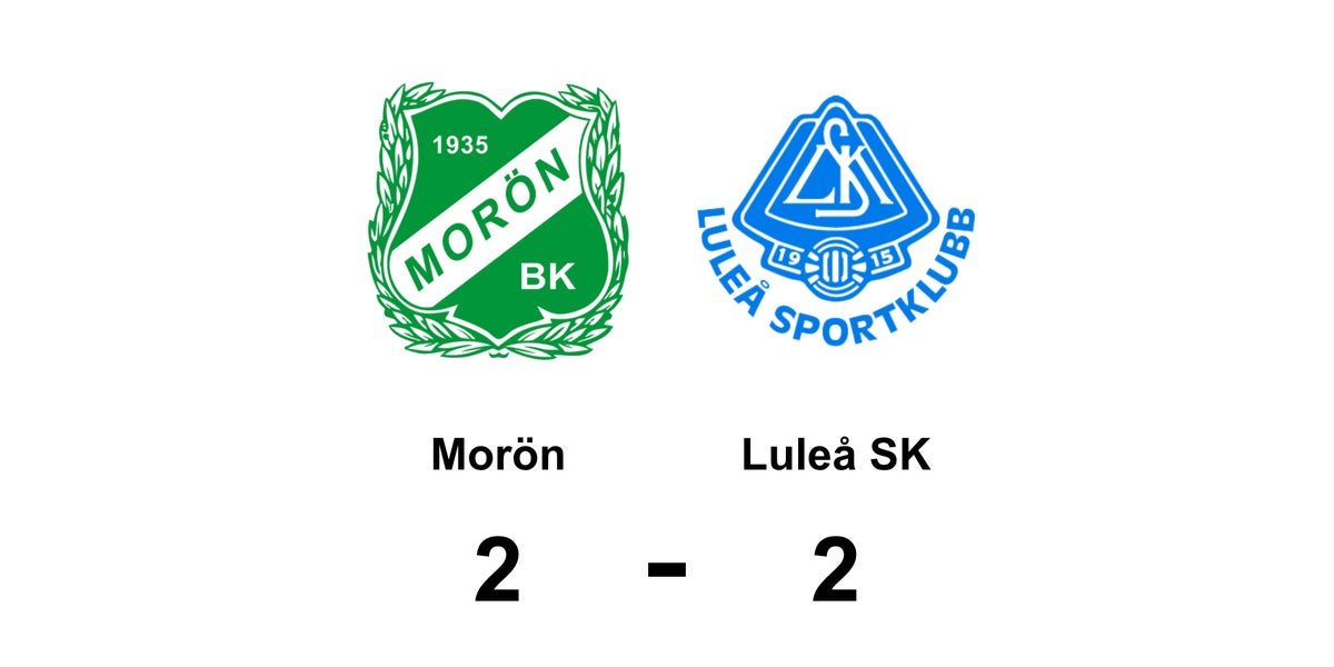 En poäng för Luleå SK mot Morön