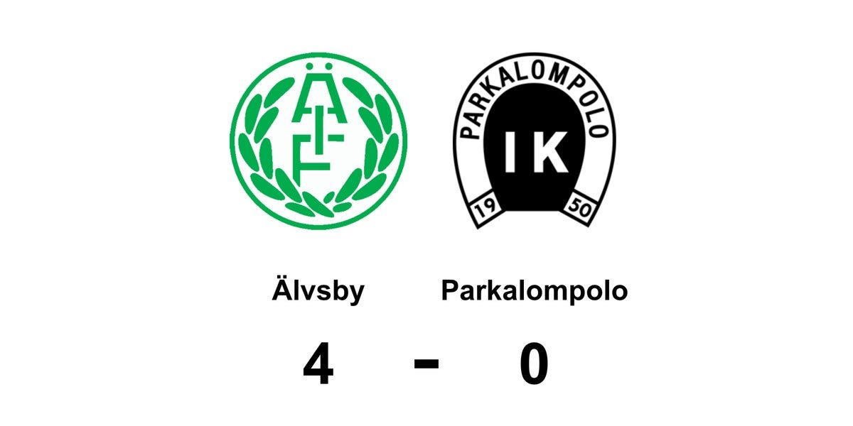 Älvsby vann med 4-0 mot Parkalompolo