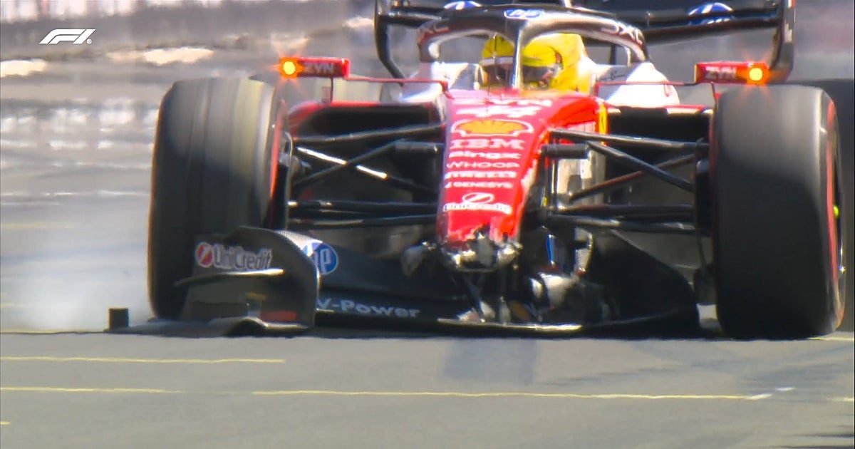 Liada de Hamilton en los libres 3 tras chocar contra el muro