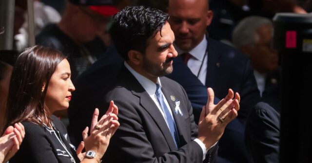 WATCH: Mamdani, AOC Appear to Yuk It Up at Ground Zero While 9/11 Victims' Names Are Read